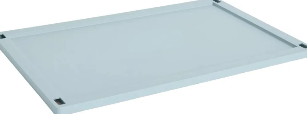 Hay Colour Crate Lid Plastic-Large-Dusty blue Discount