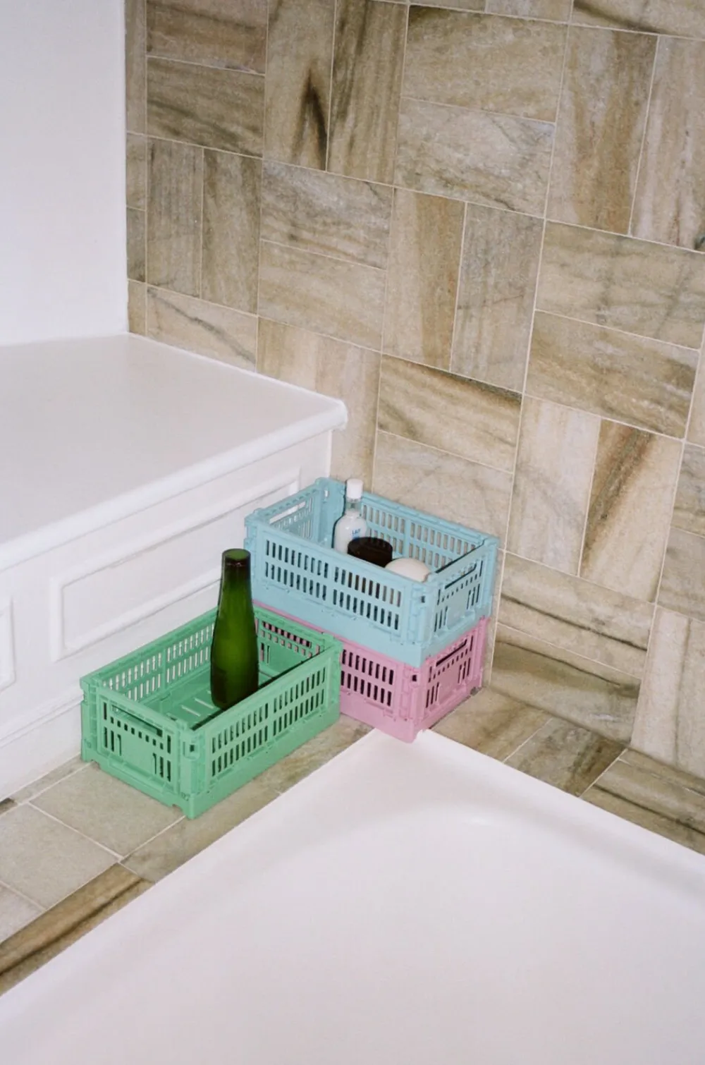 Hay Colour Crate, Small Dark mint