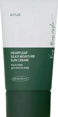 Anua Heartleaf Silky Moisture Sun Cream SPF50+ PA++++