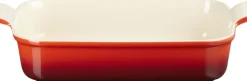 Le Creuset Heritage Rekt Fad 32/25cm Cerise Online