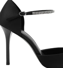 High heel shoe with rhinestone stra><noscript><img width=