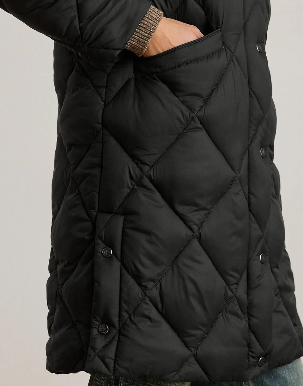 Hooded Diamond-Quilted Down Coat>Lauren Ralph Lauren Hot
