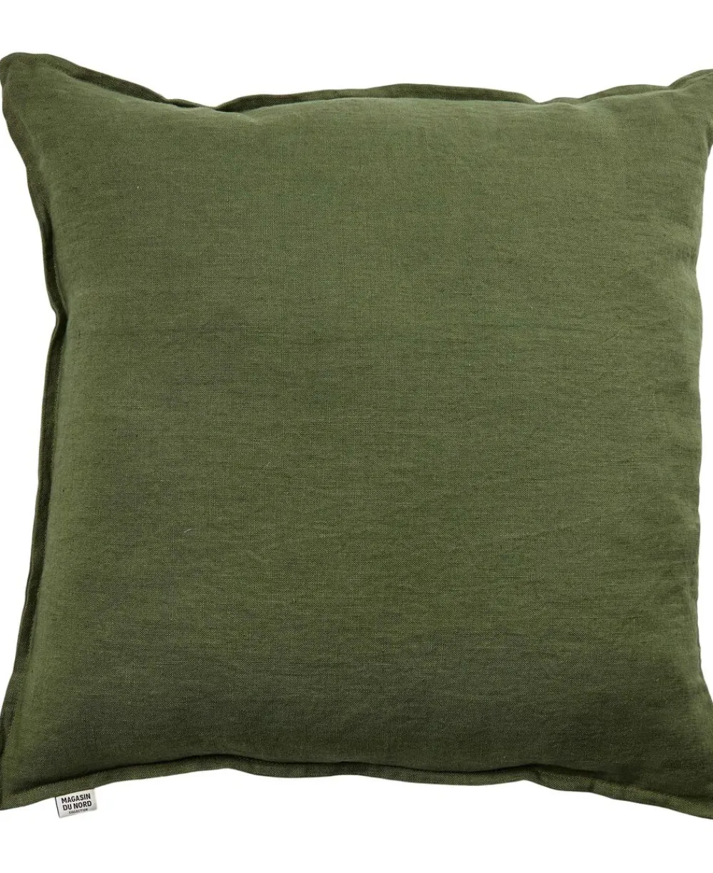 Magasin du Nord Collection Hør vasket pude Olivine 50x50