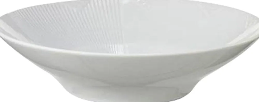 Royal Copenhagen Hvid Elements 25 cm. dyb tallerken