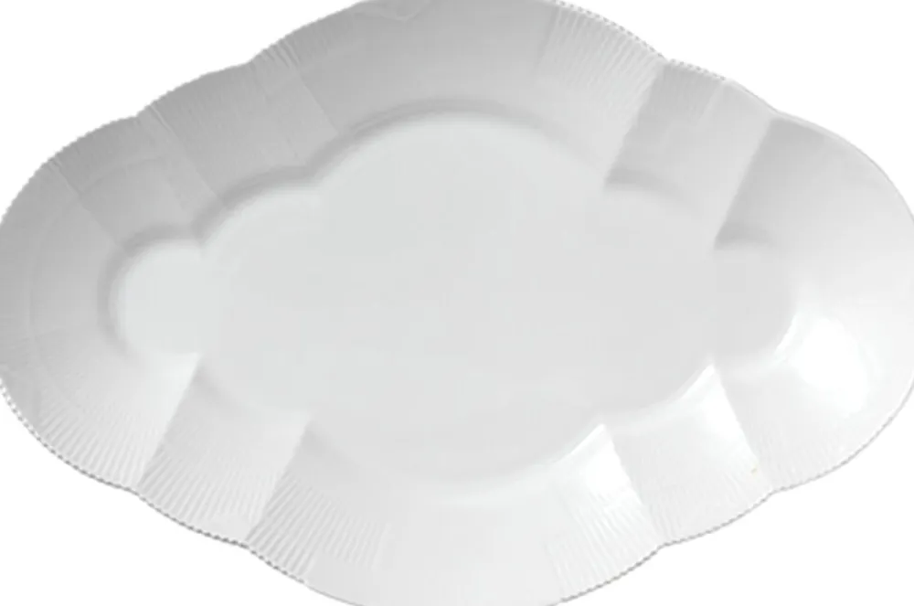 Royal Copenhagen Hvid elements 38,5 cm. fad