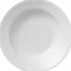 Hvid Halvblonde 21 cm. dyb tallerken>Royal Copenhagen Outlet