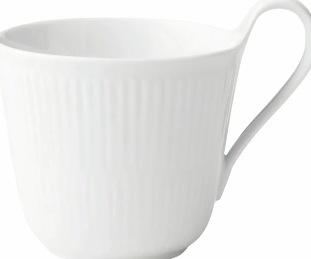 Hvid Riflet 33 cl. højhankskop>Royal Copenhagen New