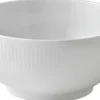 Royal Copenhagen Hvid Riflet 110 cl. skål New