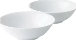 Royal Copenhagen Hvid Riflet 35 cl. skåle 2 stk. Sale