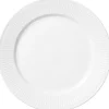 Royal Copenhagen Hvid Riflet 19 cm. tallerken