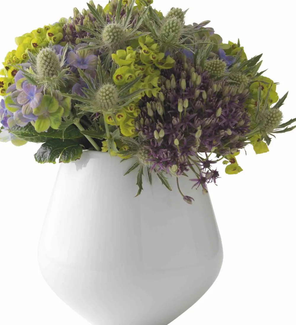 Royal Copenhagen Hvid Riflet 15 cm. vase - medium New