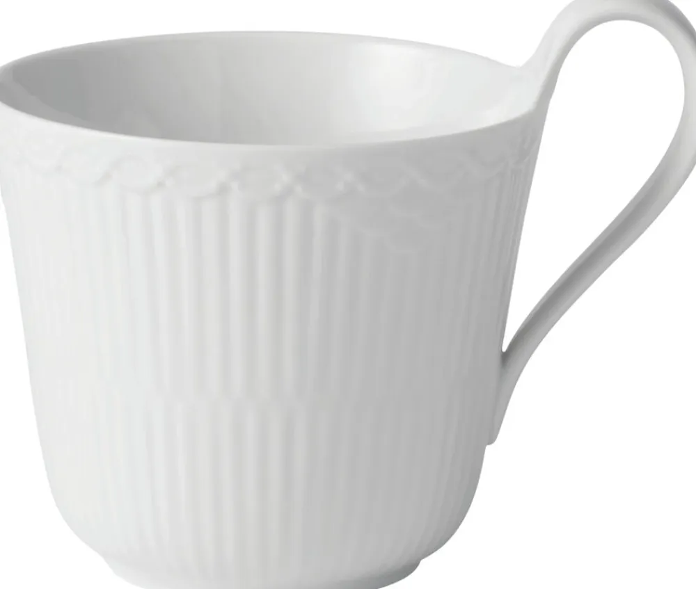 Hvid Riflet Halvblonde 33 cl. højhankskop>Royal Copenhagen Sale
