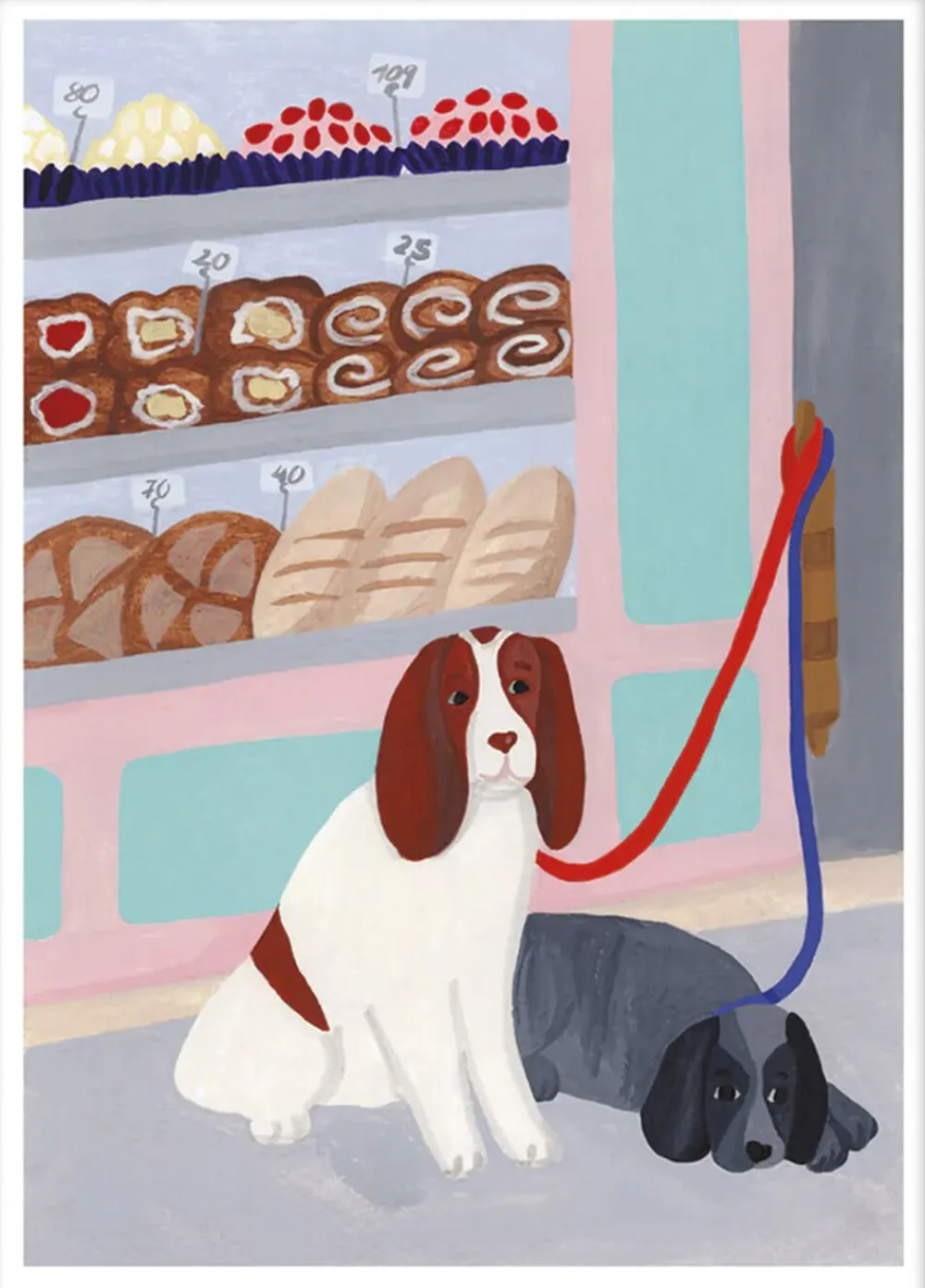 Iga Kosicka - Waiting Dogs>Poster & Frame New