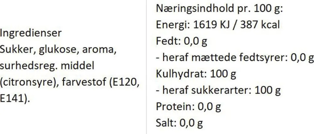 Almuegaarden Jordbær bolcher med smag af friske jordbær New