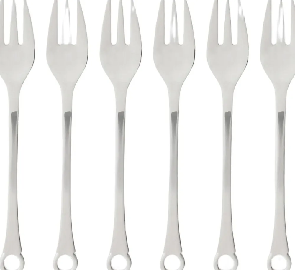 Gense Kagegaffel Pantry 16 cm 6 stk. Mat/Blank stål