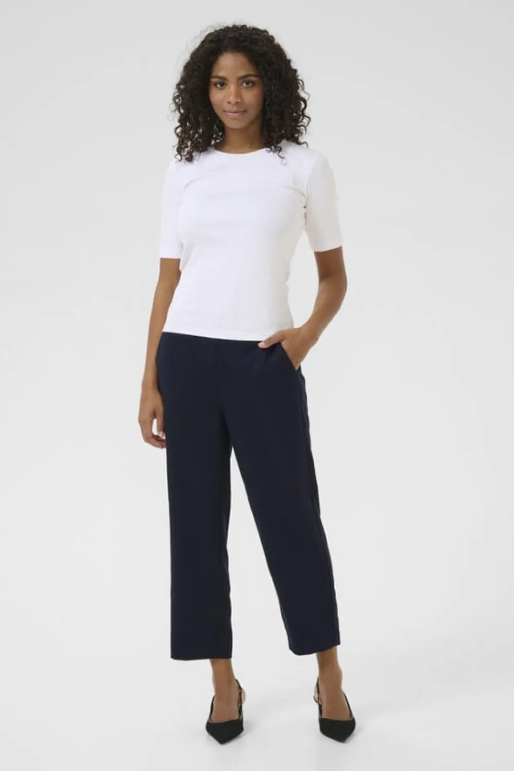 KAsakura HW Cropped Pants>Kaffe New