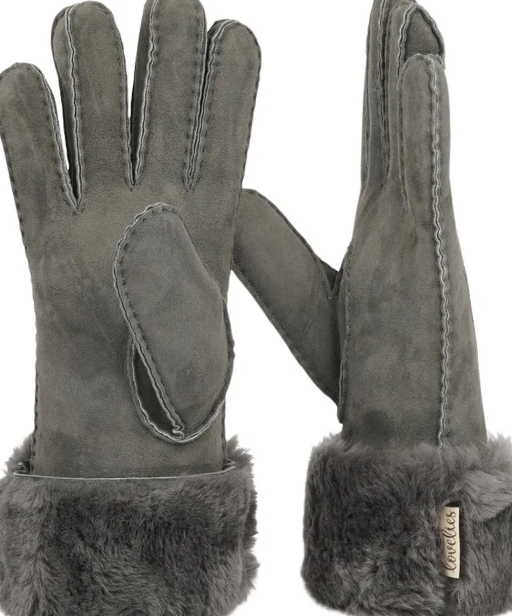KELLY LONG - GLOWES - SHEEP SKIN W/ SHEARLING CUFF>Lovelies Discount