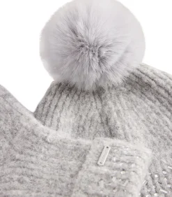 KERIIS Rhinestone Knitted Hat and G><noscript><img width=