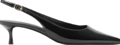 Dame MANGO Kitten-heel patent leather shoes