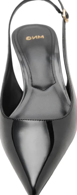 Dame MANGO Kitten-heel patent leather shoes