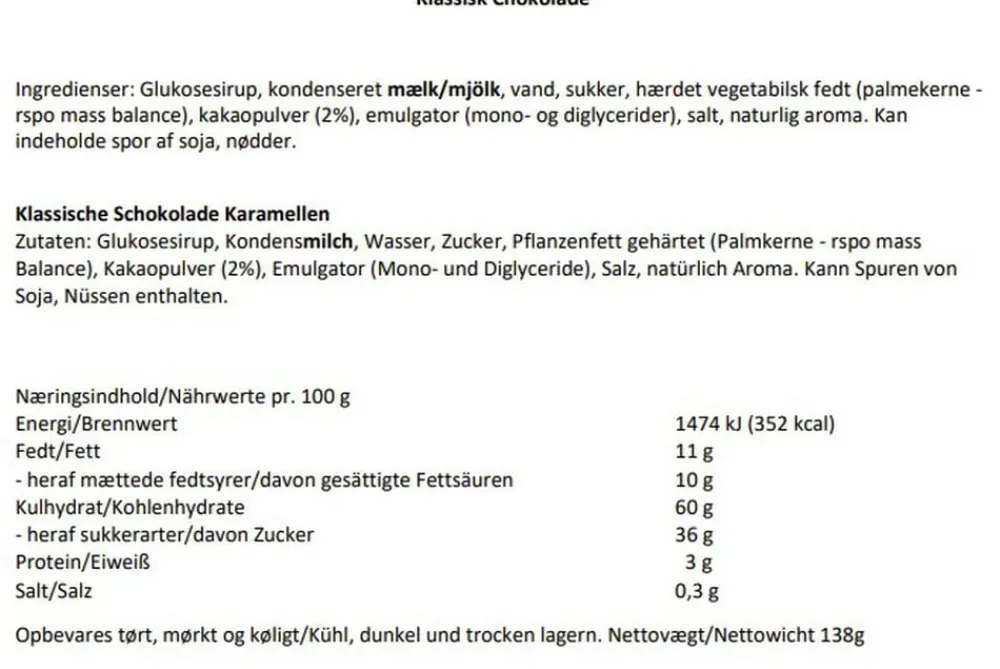 Karamel Kompagniet Klassisk chokolade elegance
