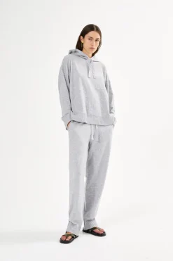 Rabens Saloner Knit lounge pants - Jorun Grey melange Hot