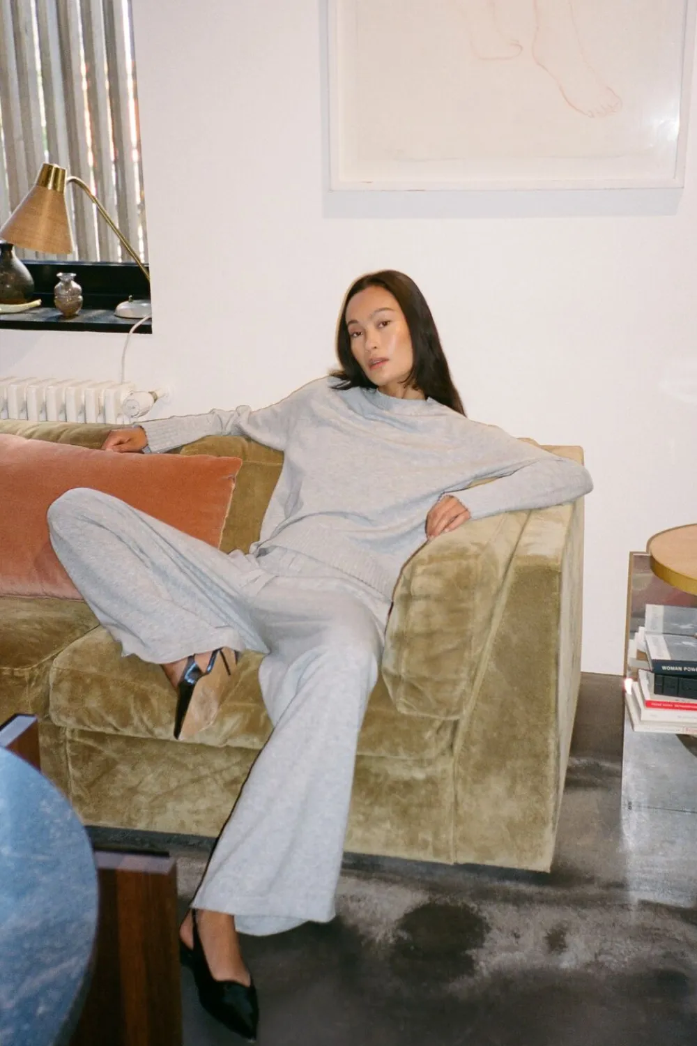 Dame Rabens Saloner Knit lounge wide pants - Filine