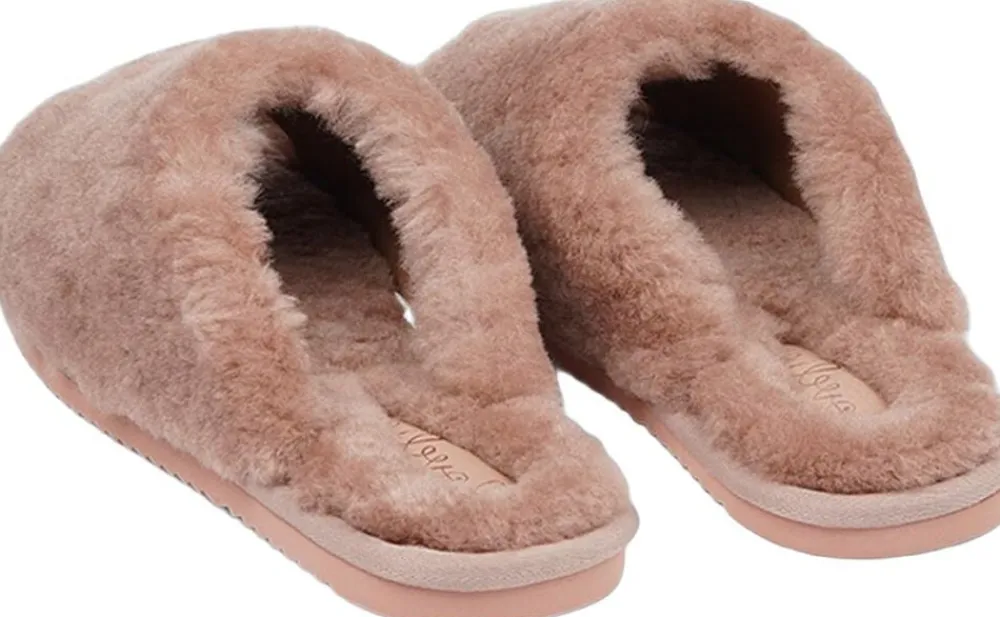 KVINA - OPEN SHEARLING SLIPPER>Lovelies Sale