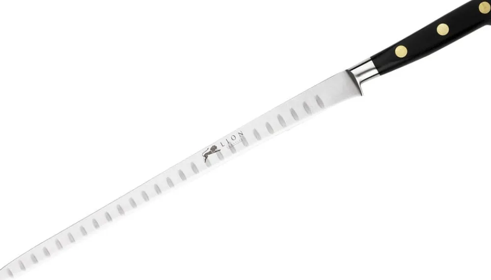 Lion Sabatier Laksekniv med luftskær Ideal 30 cm Stål/Sort Best