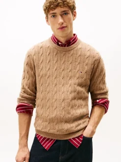 Tommy Hilfiger LAMBSWOOL BLEND CABLE CREW