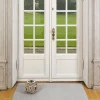 Løber, 130x90 cm, stripe vertical lysegrå/steelgrey>Tica Copenhagen Sale