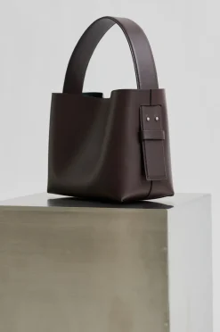 Second Female Leata Leather Bag Chocolate plum Discount