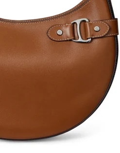 Dame Lauren Ralph Lauren Leather Large Tasha Shoulder Bag