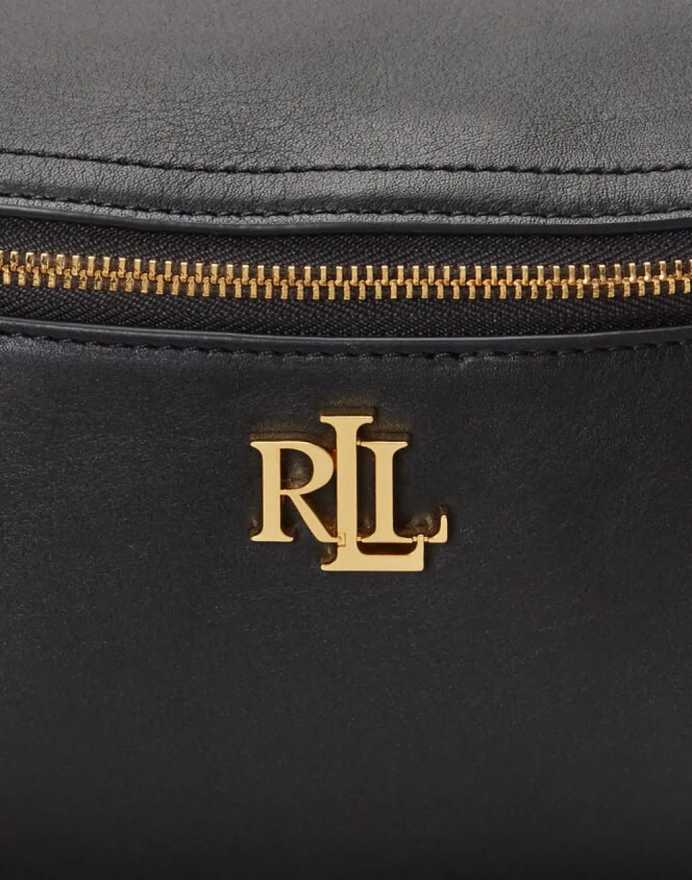 Lauren Ralph Lauren Leather Marcy Belt Bag Sort Clearance
