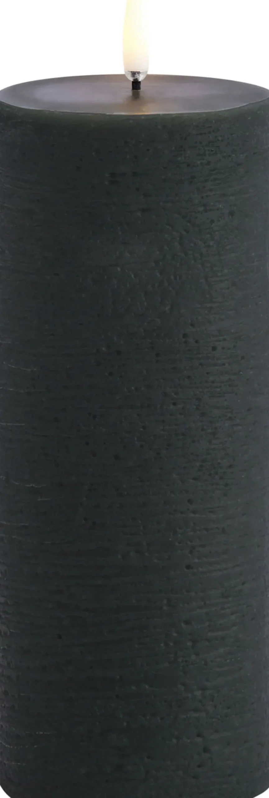 Uyuni LED pillar candle, Pine green, Rustic, 7,8 x 20,3 cm 4/24