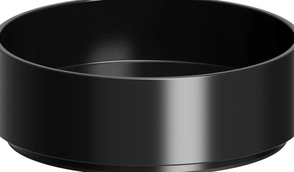 Uyuni Light Candleholder pillar, Matte black, 9x3 cm
