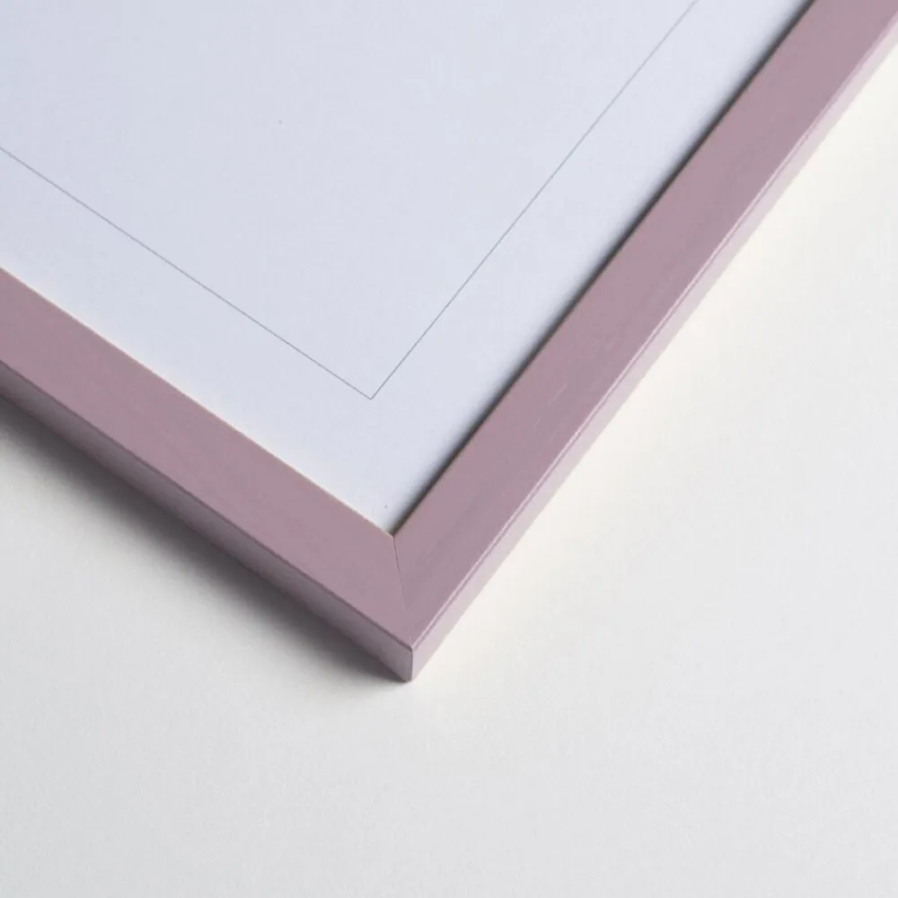 Poster & Frame Wood Frame Lilac New