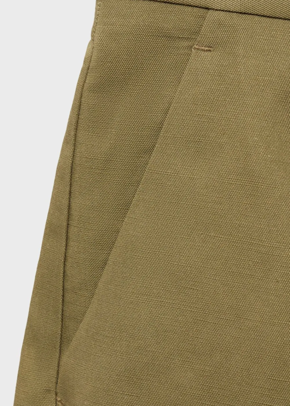 Linen-blend suit bermuda shorts>MANGO Sale