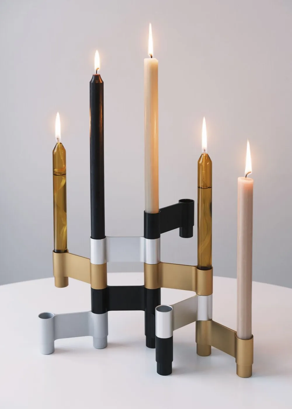 LINK, CANDLE HOLDER, BLACK ANODIZED, 11060B>Studio About New