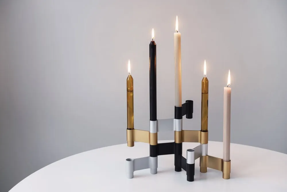 LINK, CANDLE HOLDER, BLACK ANODIZED, 11060B>Studio About New