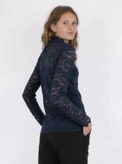Dame Neo Noir Liza Laceflower Blouse
