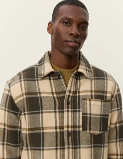 Les Deux Loan Check Twill Overshirt Irish cream Online