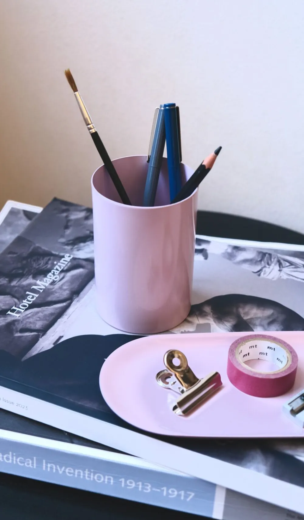 Notem LOLA Pen Cup - Nude, 75 x 75 x 105 mm