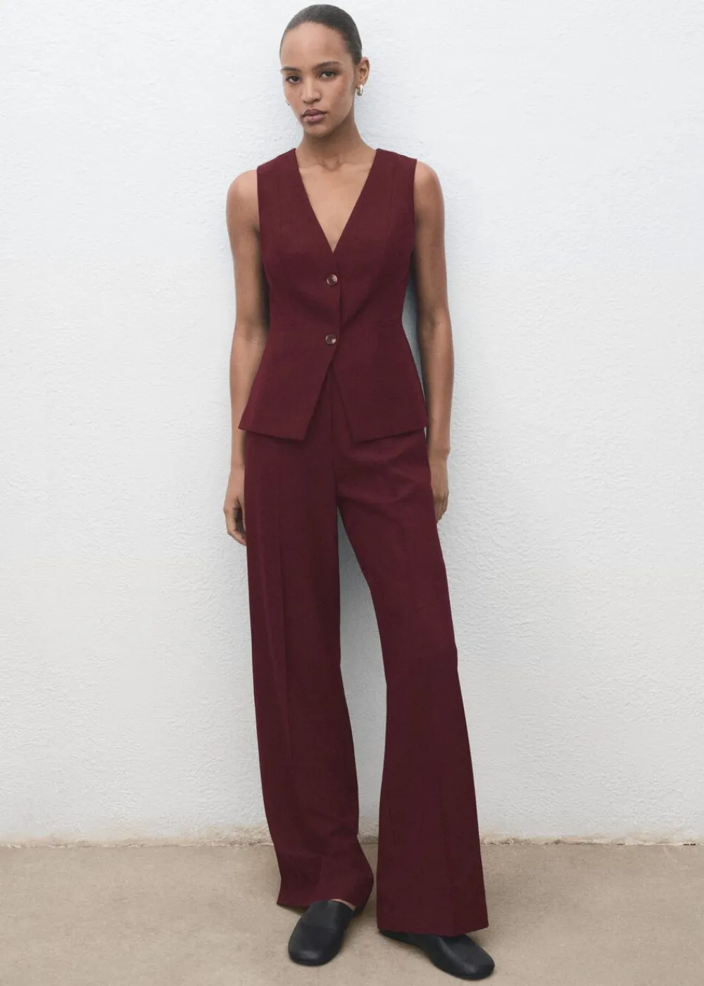 Long suit-style jumpsuit>MANGO