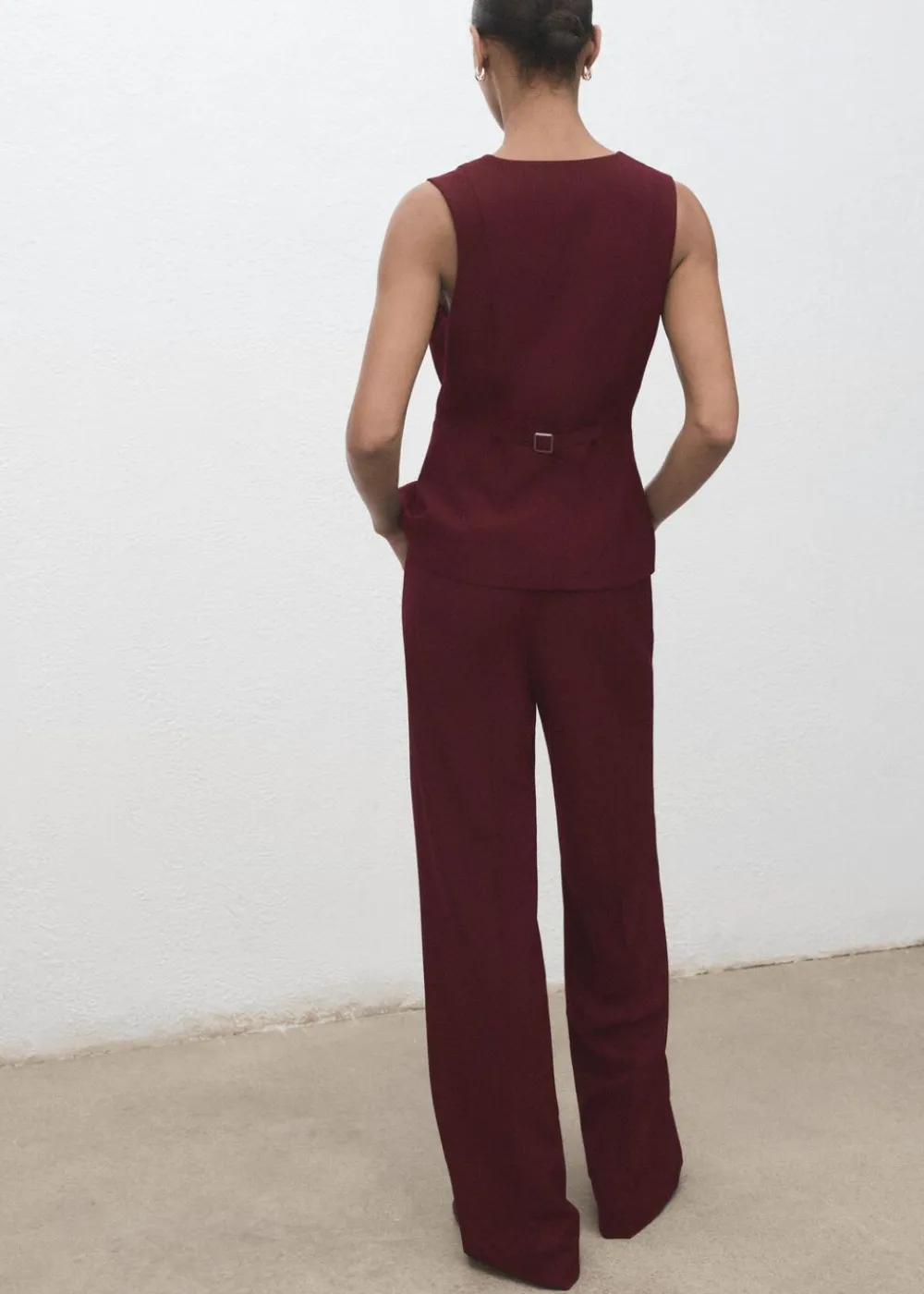 Long suit-style jumpsuit>MANGO