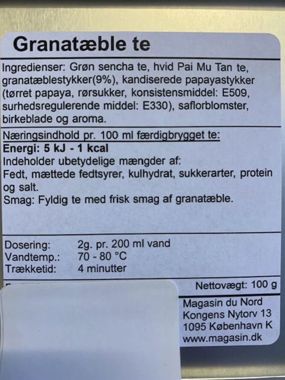 Magasin Granatæble te 100g>Magasin Mad&Vin Hot