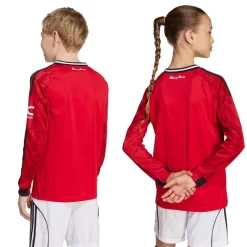 Manchester United 25/26 Hjemmebanetrøje Langærmet>adidas