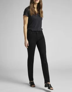 Dame Lee Marion straight black rinse jeans