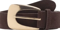 Dame MANGO Maxi buckle split suede belt