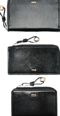 Medium wallet with mini-bead embell>MANGO Sale